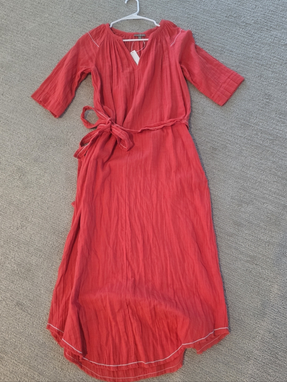 NWT Lilla P Cotton Dress With Belt Msrp $174